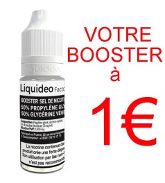 Booster nicotine 20 mg Liquideo fabriqué par Liquideo de Accueil