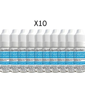 PACK 10 Booster nicotine 20 mg Liquideo fabriqué par Liquideo de Accueil