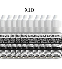 PACK 10 Booster sel de nicotine 20 mg Liquideo fabriqué par Liquideo de Accueil