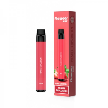 Pod 2000 puffs Fraise Explosion - Flawoor Max fabriqué par Flawoor Max de Flawoor Max