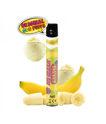 Puff Ice Cream Banana - Wpuff by Liquidéo fabriqué par Liquideo de Wpuff by Liquideo