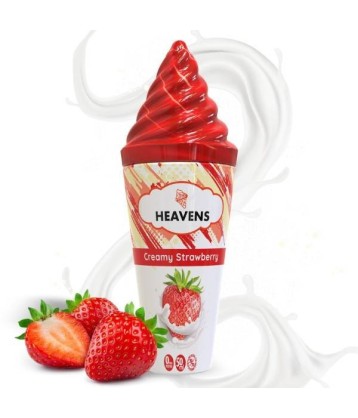 Creamy Strawberry 50ML - Heavens - Les 50 ml avec boosters OFFERTS  - Vape Maker  - 24,90 €