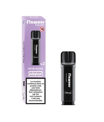 Cartouche Pêche Glacée / 2PCS - FLAWOOR POD PRO - FLAWOOR POD PRO  - FLAWOOR E-LIQUID  - 0,00 €