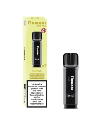 Cartouche Mangue / 2PCS - FLAWOOR POD PRO - FLAWOOR POD PRO  - FLAWOOR E-LIQUID  - 0,00 €