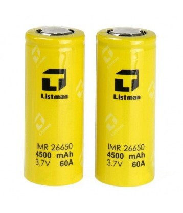 Batterie Listman 26650 4200mah 60A fabriqué par Listman de Accus 26650