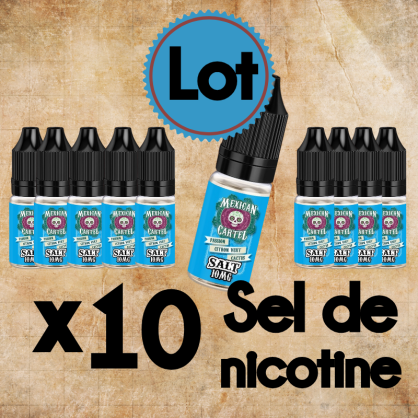 MEXICAN CARTEL SEL DE NICOTINE LOT DE 10 - Accueil  - Mexican Cartel  - 0,00 €