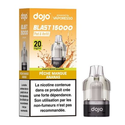 Cartouche DOJO Blast 15K Vaporesso Pêche Mangue Ananas