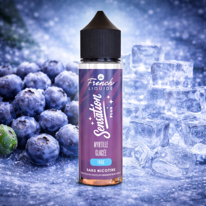 Myrtille Glacée 50ml Le French Liquide Sensation Plus pas cher | -50 % + boosters - Accueil  -   - 24,90 €