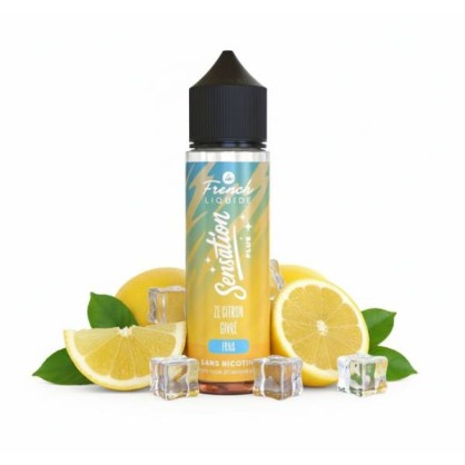 Citron Givré 50ml Le French Liquide Sensation Plus pas cher | -50 % + boosters - Accueil  -   - 24,90 €
