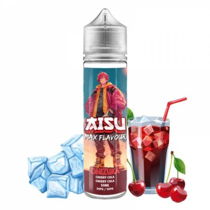 Cherry Cola 50ml Aisu Max Flavour pas cher | -50 % + boosters - Le French Liquide  -   - 24,90 €