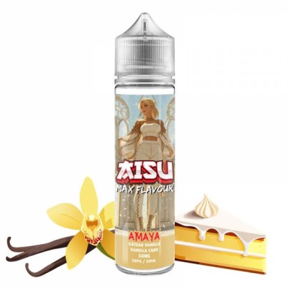Gâteau Vanille 50ml Aisu Max Flavour pas cher | -50 % + boosters - Le French Liquide  -   - 24,90 €