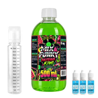E-liquide Pastèque Kiwi 500 ml Mix & Funky - Accueil  -   - 39,90 €