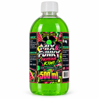 E-liquide Pastèque Kiwi 500 ml Mix & Funky - Accueil  -   - 39,90 €
