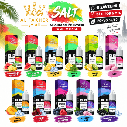 E-liquide Al Fakher Salt 10ml 20mg – Sel de nicotine - Accueil  -   - 0,00 €