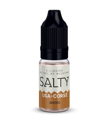 USA Corsé Salty fabriqué par Savourea de E-liquides aux sels de nicotine