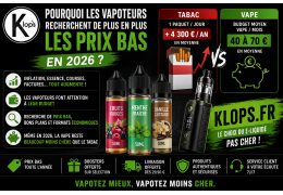 Pourquoi les vapoteurs recherchent de plus en plus les prix bas en 2026 ?